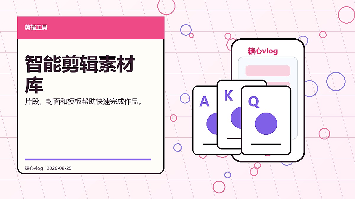 糖心vlog 智能剪辑素材库轮播图